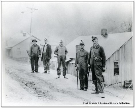 Armed Miners on Guard 